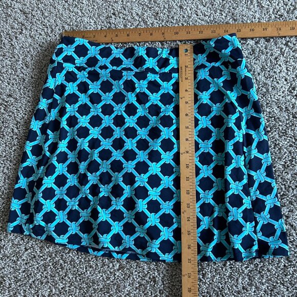 LuLu B Womens Medium Golf Skort UPF 50+ Blue - Picture 3 of 8